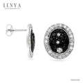 LENYA ต่างหูพลอยสปิเนล ช่วยป้องกันอันตราย เพิ่มพลังงานบวก ขนาด2.50มิล ตัวเรือนเงินแท้925 ชุบทองคำขาว