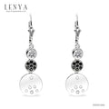 LENYA ต่างหูพลอยสปิเนล ช่วยป้องกันอันตรายเพิ่มพลังงานบวก ขนาด1.50มิล ตัวเรือนเงินแท้925 ชุบทองคำขาว