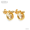 LENYA ต่างหู  ETERNAL ประดับ SWAROVSKI ZIRCONIA สวยงาม ตัวเรือนเงินแท้ชุบทอง