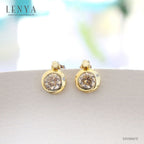 LENYA ต่างหู  ETERNAL ประดับ SWAROVSKI ZIRCONIA สวยงาม ตัวเรือนเงินแท้ชุบทอง