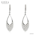 LENYA ต่างหู CZ จาก SWAROVSKI ทรงน่ารักเรียบง่ายแต่หรูหรา ขนาด 2 มิล ตัวเรือนเงินแท้925 ชุบทองคำขาว
