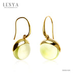 LENYA ต่างหูเลมอนควอซ์ (Lemon Quartz) ตัวเรือนเงินแท้ ชุบทอง เสริมเสน่ห์โดดเด่นในเรื่องดีไซน์ที่ไม่เหมือนใคร แมทได้กับทุกสไตล์