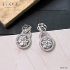 LENYA ต่างหู CZ DiamondLike เพิ่มสเน่ห์ ขนาด 2.50 มิล ตัวเรือนเงินแท้925 ชุบทองคำขาว