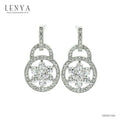 LENYA ต่างหู CZ DiamondLike เพิ่มสเน่ห์ ขนาด 2.50 มิล ตัวเรือนเงินแท้925 ชุบทองคำขาว