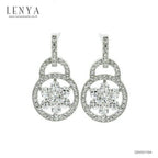 LENYA ต่างหู CZ DiamondLike เพิ่มสเน่ห์ ขนาด 2.50 มิล ตัวเรือนเงินแท้925 ชุบทองคำขาว