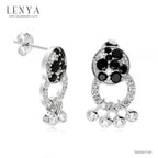 LENYA ต่างหูพลอยสปิเนล ช่วยป้องกันอันตราย เพิ่มพลังงานบวก ขนาด2.50มิล ตัวเรือนเงินแท้925 ชุบทองคำขาว