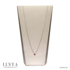 LENYA สร้อยคอเงินแท้ 925 ชุบทองคำขาว ประดับตรงกึ่งกลางด้วย โรโดไลท์ (Rhodolite) ให้ความรู้สึกหรูหรา เป็นเอกลักษณ์