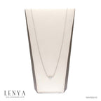 LENYA สร้อยคอเงินแท้ 925 ชุบโรเดียม ดีไซน์วงกลม สุดคลาสสิค ประดับด้วย White Topaz งดงาม หรูหรา ใส่ได้ทุกโอกาส ควรค่าแก่การเป็นเจ้าของ
