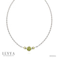 LENYA สร้อยคอเงินแท้ 925 ประดับพลอยเพอริดอท(Peridot) ดีไซน์ไล่ระดับ สะท้อนความงดงามตามธรรมชาติ จึงเข้าได้กับทุกโอกาส พร้อมเสริมราศีให้กับผู้สวมใส่