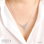 LENYA สร้อยคอ CZ DiamondLike เสริมลุคใส่สบายทุกวัน ตัวเรือนเงินแท้925 ชุบทองคำขาว