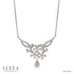 LENYA สร้อยคอ CZ DiamondLike เสริมลุคใส่สบายทุกวัน ตัวเรือนเงินแท้925 ชุบทองคำขาว