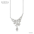 LENYA สร้อยคอ CZ DiamondLike เสริมลุคใส่สบายทุกวัน ตัวเรือนเงินแท้925 ชุบทองคำขาว