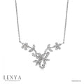 LENYA สร้อยคอ CZ DiamondLike สวยสง่า น่าหลงใหล ขนาด 1.50 มิล ตัวเรือนเงินแท้925 ชุบทองคำขาว
