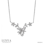 LENYA สร้อยคอ CZ DiamondLike สวยสง่า น่าหลงใหล ขนาด 1.50 มิล ตัวเรือนเงินแท้925 ชุบทองคำขาว