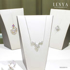 LENYA สร้อยคอ CZ DiamondLike สวยสง่า น่าหลงใหล ขนาด 1.50 มิล ตัวเรือนเงินแท้925 ชุบทองคำขาว