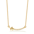 LENYA สร้อยคอเงินแท้ 925 ประดับพลอยสีขาว ไวท์ โทแพซ ( white Topaz) ชุบทอง 18 เค ในรูปแบบที่น่ารัก ดีไซน์เรียบเก๋ สไตล์เกาหลี เพิ่มเสน่ห์สุดน่ารักเหมาะกับสาวทุกบุคลิก