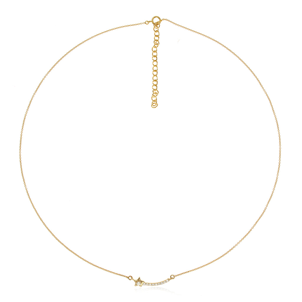 LENYA สร้อยคอเงินแท้ 925 ประดับพลอยสีขาว ไวท์ โทแพซ ( white Topaz) ชุบทอง 18 เค ในรูปแบบที่น่ารัก ดีไซน์เรียบเก๋ สไตล์เกาหลี เพิ่มเสน่ห์สุดน่ารักเหมาะกับสาวทุกบุคลิก