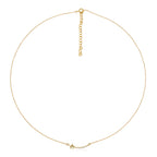 LENYA สร้อยคอเงินแท้ 925 ประดับพลอยสีขาว ไวท์ โทแพซ ( white Topaz) ชุบทอง 18 เค ในรูปแบบที่น่ารัก ดีไซน์เรียบเก๋ สไตล์เกาหลี เพิ่มเสน่ห์สุดน่ารักเหมาะกับสาวทุกบุคลิก