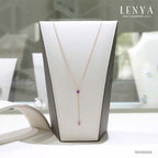 LENYA สร้อยคอเงินแท้ ประดับพลอย อเมทิสต์ ( Amethyst ) ดีไซน์เรียบหรู สไตล์เกาหลี ญี่ปุ่นเพิ่มเสน่ห์ความน่ารักสดใส ในตัวคุณ