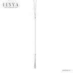 LENYA สร้อยเงินแท้ 925 ชุบโรเดียม ดีไซน์เรียวยาวเก๋ไก๋จากอนาคต ให้ความรู้สึกโดดเด่น ทันสมัย ไม่น่าเบื่อ พร้อมขับให้ช่วงลำคอเรียวยาวดั่งนางพญา