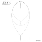 LENYA สร้อยคอเงินแท้ ดีไซน์เก๋ เล่นระดับ 3 ชั้น