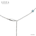 LENYA สร้อยคอเงินแท้ ประดับพลอยอเมทิสต์ สวยสง่ามีสไตล์ อัญมณีสำหรับผู้ที่เกิดเดือนกุมภาพันธ์