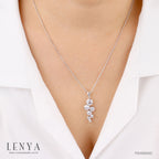 LENYA จี้ CZ จาก SWAROVSKI เสริมลุคสวยหวานทุกวัน ขนาด 6 มิล ตัวเรือนเงินแท้925 ชุบทองคำขาว
