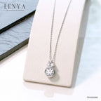 LENYA จี้ CZ จาก Swarovski เสริมลุคเรียบหรู ขนาด 6.50 มิล ตัวเรือนเงินแท้925 ชุบทองคำขาว