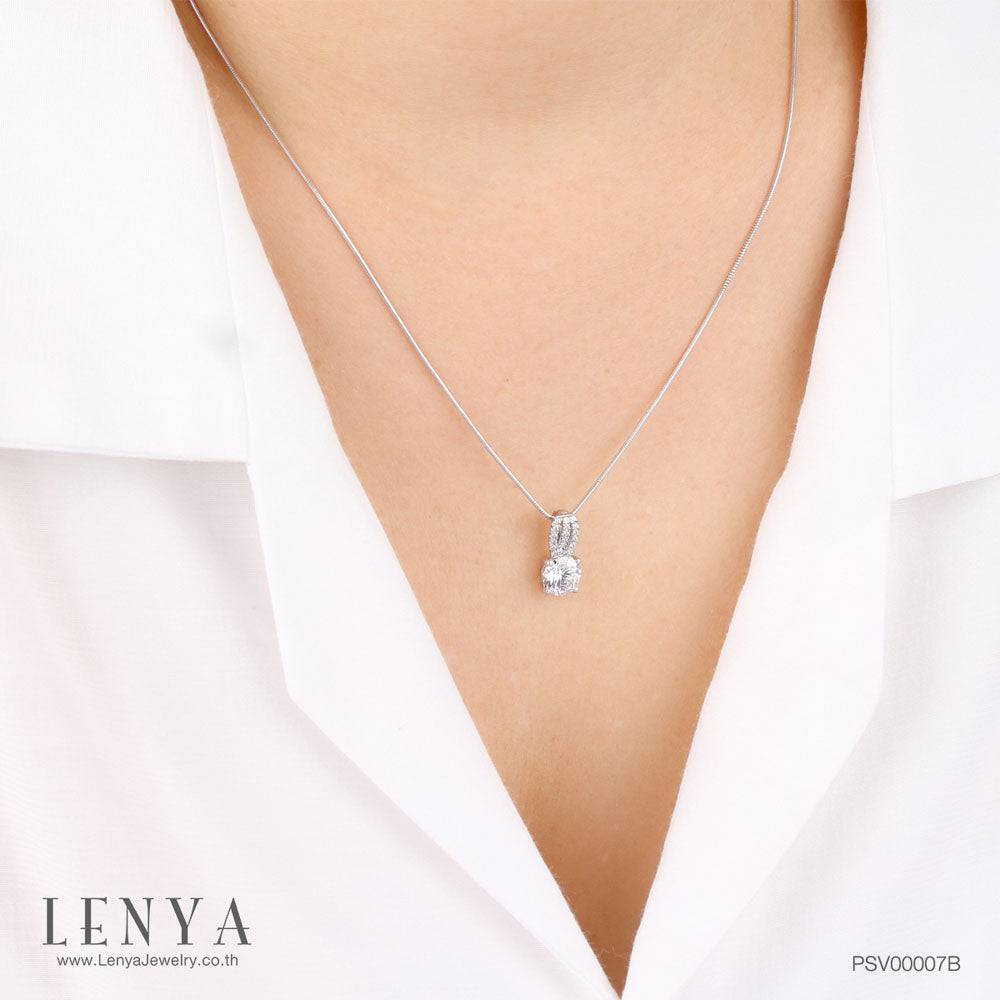 LENYA จี้เงินแท้ประดับเพชร Swalovski Zirconia สวยหวานน่ารัก เหมาะสำหรับสวมใส่ได้ทุกวัน