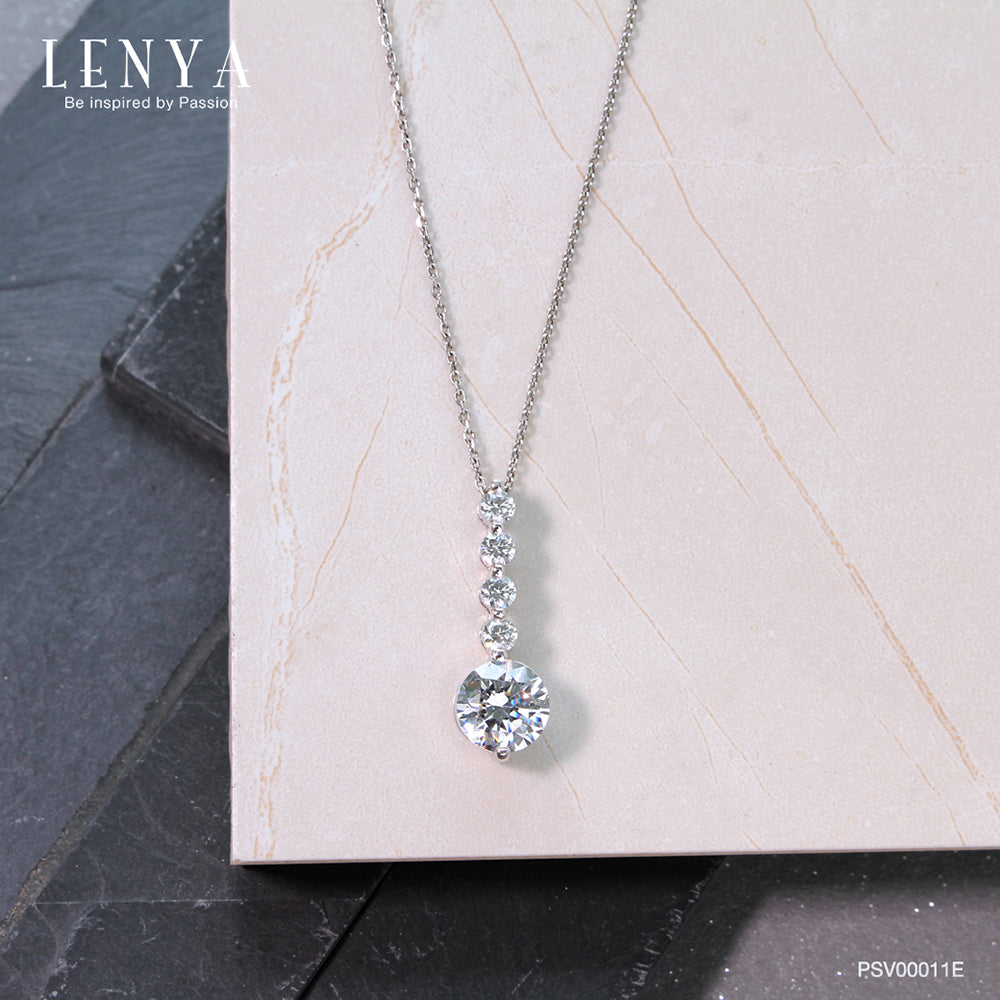 LENYA จี้เงินแท้ประดับเพชร Swalovski Zirconia สวยหวานน่ารัก เหมาะสำหรับสวมใส่ได้ทุกวัน