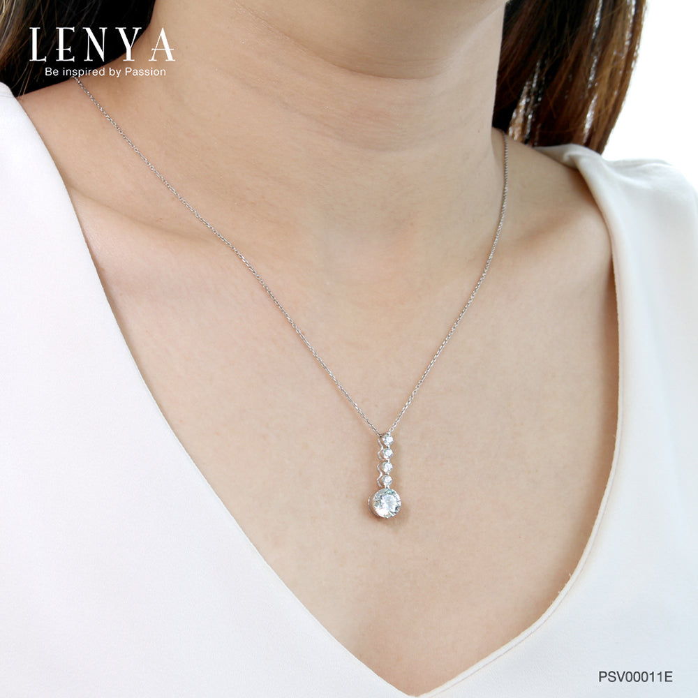 LENYA จี้เงินแท้ประดับเพชร Swalovski Zirconia สวยหวานน่ารัก เหมาะสำหรับสวมใส่ได้ทุกวัน