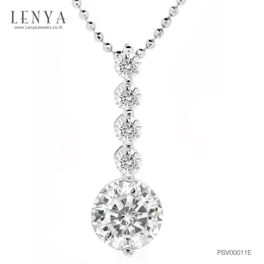 LENYA จี้เงินแท้ประดับเพชร Swalovski Zirconia สวยหวานน่ารัก เหมาะสำหรับสวมใส่ได้ทุกวัน