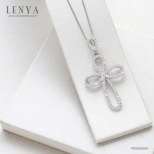LENYA จี้ CZ  DiamondLike เสริมลุคโดดเด่น ขนาด 1.75 มิล ตัวเรือนเงินแท้925 ชุบทองคำขาว