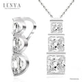 LENYA จี้ CZ  DiamondLike เสริมลุคสวยเก๋ได้ทุกงาน ขนาด 6.5 มิล ตัวเรือนเงินแท้925 ชุบทองคำขาว