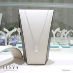 LENYA จี้ CZ  DiamondLike เสริมลุคสวยเก๋ได้ทุกงาน ขนาด 6.5 มิล ตัวเรือนเงินแท้925 ชุบทองคำขาว