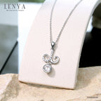 LENYA จี้ Zodiac CZ DiamondLike ประจำราศีเมษ เสริมลุคใส่สบาย ขนาด5มิล ตัวเรือนเงินแท้925 ชุบทองคำขาว