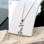 LENYAจี้ Zodiac พลอยบลูโทแพซ ราศีธนู เสริมความมั่นใจ ชัดเจน ปัญญา ตัวเรือนเงินแท้925 ชุบทองคำขาว