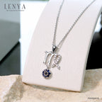 LENYA จี้ Zodiac พลอยไพลิน ประจำราศีกันย์ เสริมความรักและความสุข ตัวเรือนเงิน925 ชุบทองคำขาว