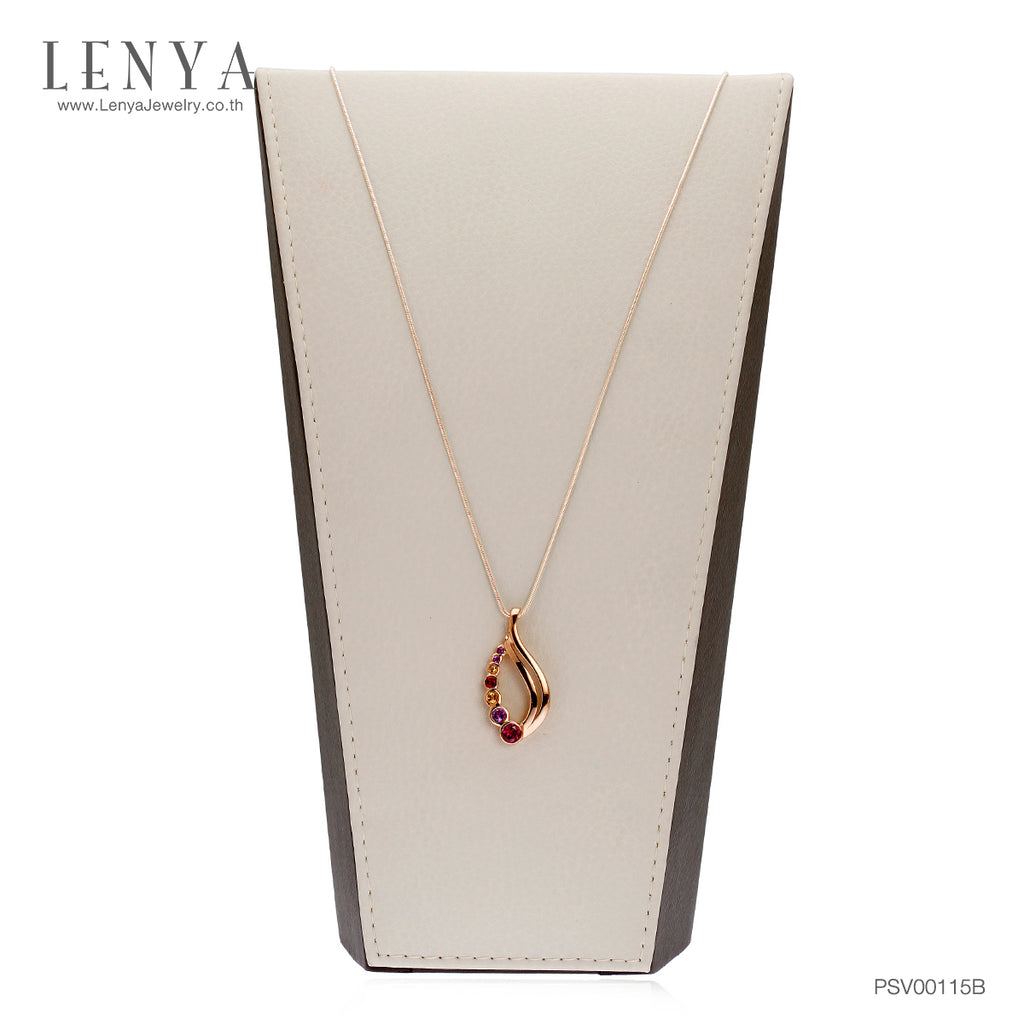 LENYA จี้เงินแท้ ประดับด้วยพลอย อเมทิสต์, ซิทริน, โกเมน, โรโดไลท์ และ Yellow Sapphire