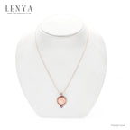 LENYA จี้ประดับโรสควอร์ทซ์ (Rose Quartz) สีชมพู เสริมเสน่ห์เรื่องความรัก สร้างมิตรภาพหนุนนำควมร่ำรวย ตัวเรือนเงินแท้ชุบสีพิ้งค์โกลด์ (Pink Gold)
