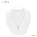 LENYA จี้เงินแท้ ประดับด้วยพลอยบลูโทแพซ (Blue Topaz) และ ซาโวไลท์