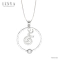 LENYA จี้ LenYa ดีไซน์เลข ๙  ไทย ประดับเพชร DiamondLike ตัวเรือนเงินแท้ชุบทองคำขาว