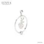 LENYA จี้ LenYa ดีไซน์เลข ๙  ไทย ประดับเพชร DiamondLike ตัวเรือนเงินแท้ชุบทองคำขาว
