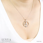 LENYA จี้ LenYa ดีไซน์เลข ๙  ไทย ประดับเพชร DiamondLike ตัวเรือนเงินแท้ชุบทองคำขาว