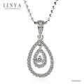 LENYA จี้ CZ DiamondLike เสริมลุคใส่ได้ทุกวัน ขนาด 2 มิล ตัวเรือนเงินแท้925 ชุบทองคำขาว