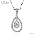 LENYA จี้ CZ DiamondLike เสริมลุคใส่ได้ทุกวัน ขนาด 2 มิล ตัวเรือนเงินแท้925 ชุบทองคำขาว