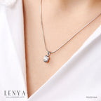 LENYA จี้ LENYA ETERNAL ประดับ SWAROVSKI ZIRCONIA ตัวเรือนเงินแท้ชุบทองคำขาว