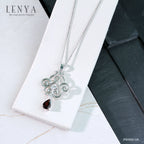 LENYA จี้เงินแท้ ประดับพลอยโกเมน และไวท์โทแพซ เสริมพลังสร้างความสำเร็จ