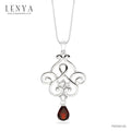 LENYA จี้เงินแท้ ประดับพลอยโกเมน และไวท์โทแพซ เสริมพลังสร้างความสำเร็จ