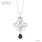 LENYA จี้เงินแท้ ประดับพลอยโกเมน และไวท์โทแพซ เสริมพลังสร้างความสำเร็จ